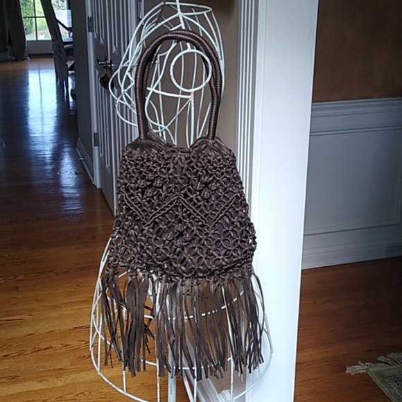 David And Scott Brown Hobo Bag - Picture 1 of 9